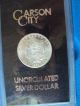 1883 - Cc Carson City $1 Gsa Morgan Silver Dollar Uncirculated Gsa Holder & Dollars photo 3