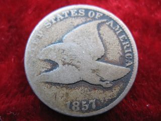 1857 Flying Eagle Cent,  Coin Scarce Series Minted Just 3 Years photo