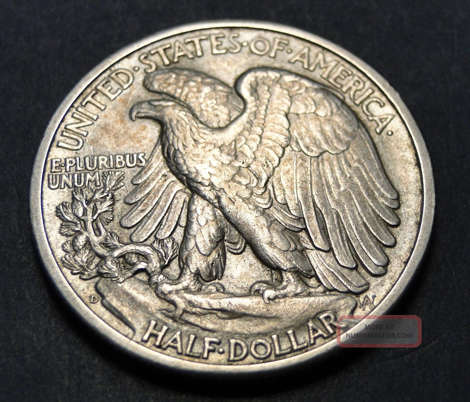 1942 D Walking Liberty Half Dollar Coin 1135 