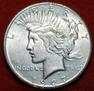 Uncirculated 1927 Silver Peace Dollar photo
