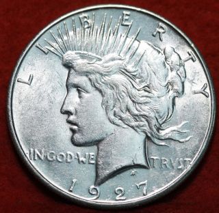 Uncirculated 1927 - S Silver Peace Dollar photo