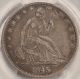 1845 - O 50c Pcgs Vf - 35 Rpd Fs - 301 Repunched Date Seated Liberty Half Dollar Half Dollars photo 2