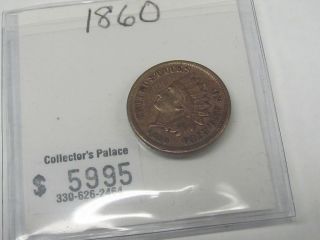 1860 Indian Head Penny Very photo