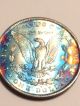 Vintage 1884 - O Au/bu Morgan Crescent City Blue Toning Obverse Dollars photo 2