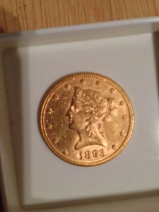 1893 $10 Gold Liberty Head photo