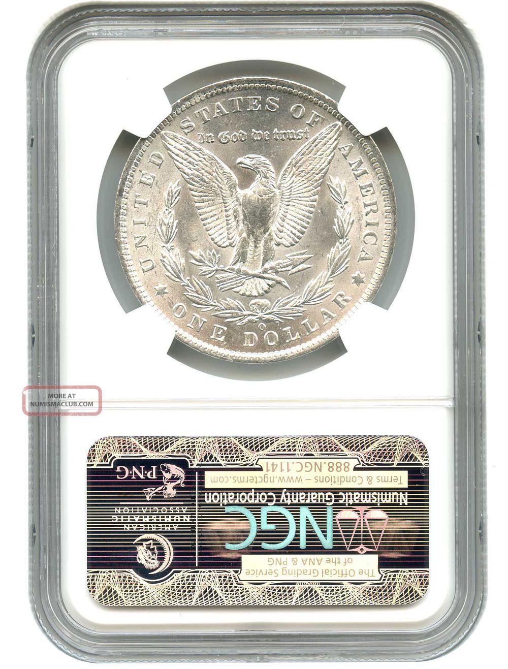 1885 - O $1 Ngc Ms62 Morgan Silver Dollar