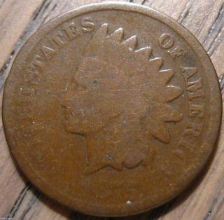 1875 Indian Head Cent Solid Major Features & Surfaces 1016 photo