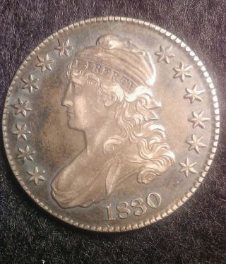 1830 Capped Bust 50c.  Half Dollar photo