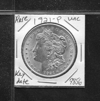 1921 Bu Unc Morgan Silver Dollar 9856 Ms+++++ Us Coin Rare Key Date Estate photo