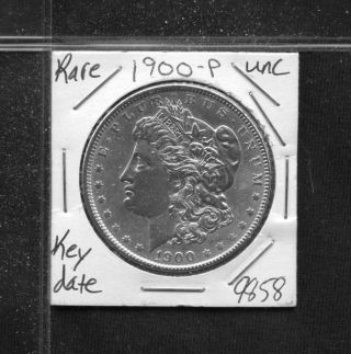 1900 Bu Unc Morgan Silver Dollar 9858 Ms+++++ Us Coin Rare Key Date Estate photo