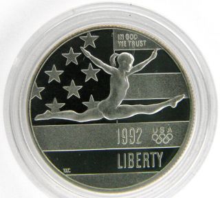 1992 Usa Olympics Commemorative Half Dollar Gimnastics photo