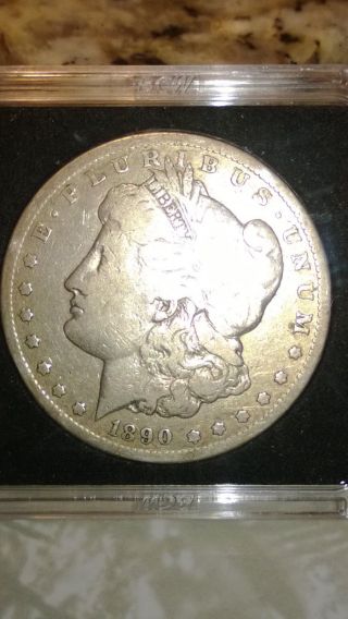 1890 - Cc Carson City Morgan Silver Dollar Rare Date photo