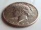 1926 - S Peace Silver Dollar Coin Luster Some Toning Dollars photo 2