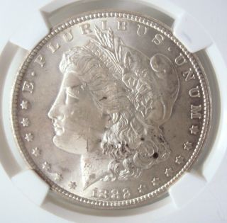 1882 - Cc Morgan Silver Dollar Coin Carson City Ms62 photo