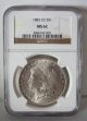 1882 - Cc Morgan Silver Dollar Coin Carson City Ms62 Dollars photo 2