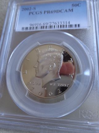 Us Coin,  2002 - S Kennedy 50c,  Pcgs Pr69dcam photo
