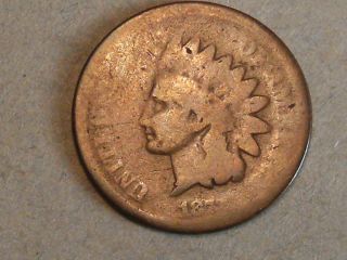 1873 Indian Head Cent 9659 photo