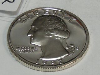 1992 Washington Silver Quarter (proof) 5828a photo