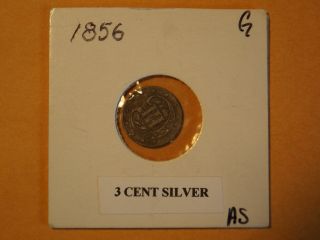 1856 3cent Silver Coin photo