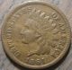 1864 - L Indian Head Cent - Key Date With A Repunched Date Small Cents photo 1