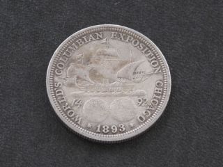 1893 Columbian Commemorative Silver Half Dollar A7331 photo