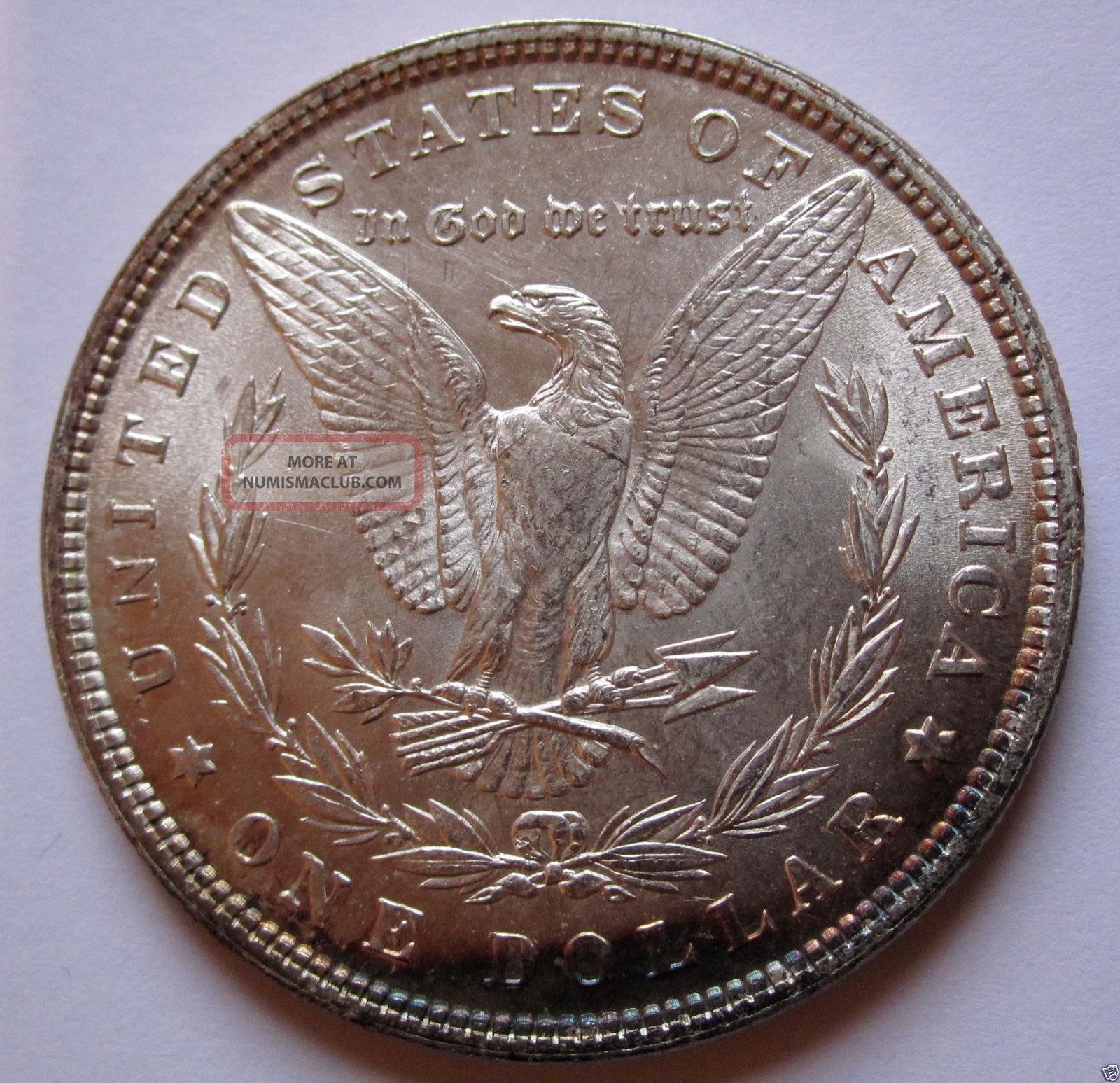 Usa Morgan Silver Dollar 1880 Toned Virtually State