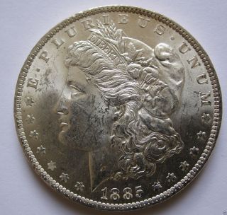 Usa Morgan Silver Dollar 1885o photo