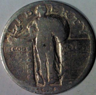 1928 P Standing Liberty Quarter 90% Silver Coin ' photo