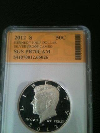 2012 - S Silver Kennedy Half Dollar Rare Graded Coin photo