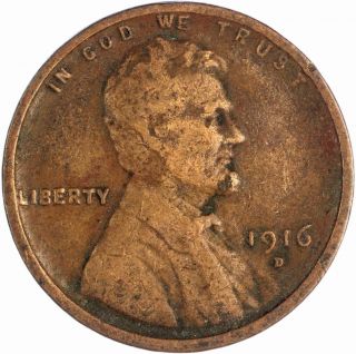 1916 - D Lincoln Cent - Uncertified photo