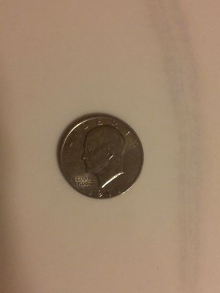 Rare Large 1971 40% Silver Eisenhower Dollar Coin photo