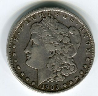 1903 - S $1 Morgan Dollar Vf photo