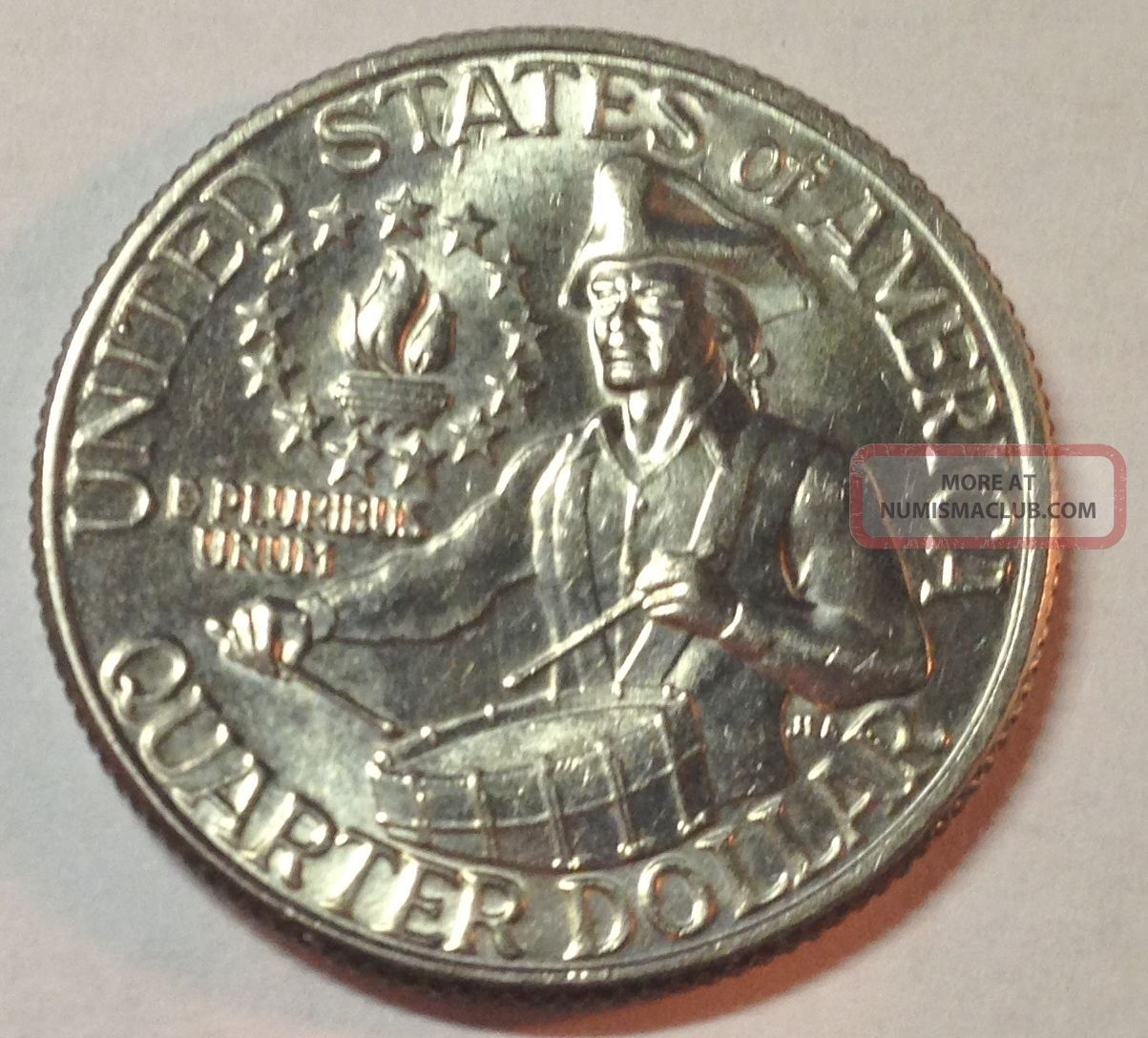 1776 - 1976d Bicentennial Quarter. Coin