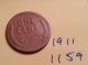 1911 Lincoln Cent Fine Detail Great Coin (1159) Wheat Back Penny Small Cents photo 1