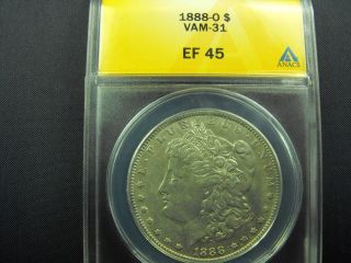 1888 O Morgan Dollar Anacs Xf45 Vam 31 Lds photo