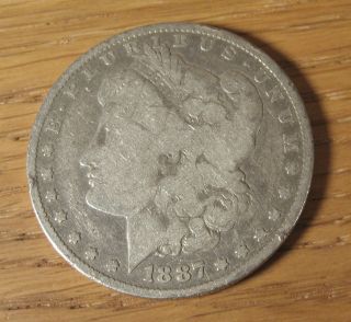 1887 O Morgan Silver One Dollar United States Eagle Coin Usa Orleans photo