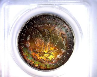 Ms62 Anacs Beautifully Toned 1887 Morgan Silver Dollar U.  S.  Coin 1887 photo
