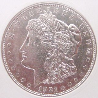1921 - D Morgan Silver Dollar - Brilliant Uncirculated - Morgan Dollar photo