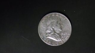 3 1960 ' S Franklin Halfs  90% Silver photo