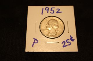 1952 D & P Washington Silver Quarters Great Deal photo