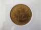 1907 - P $10 Gold Eagle,  Liberty Head,  Motto Above Eagle,  Ngc Ms 61 Slab Gold photo 2