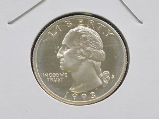 1993 - S Washington Quarter Dcam Proof 90% Silver U.  S.  Coin C3941l photo