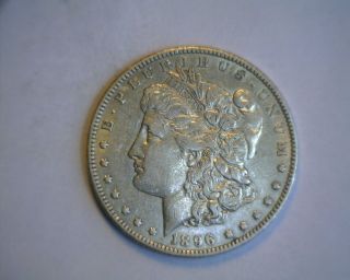 1896 - O Silver Morgan Dollar - Au - Look photo