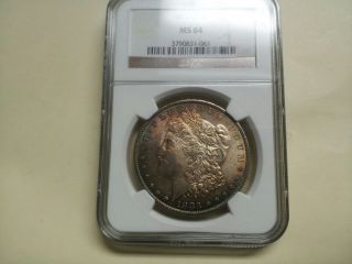 1883 - O Ngc Ms64 Morgan Dollar. .  Great Front Tone Coin photo