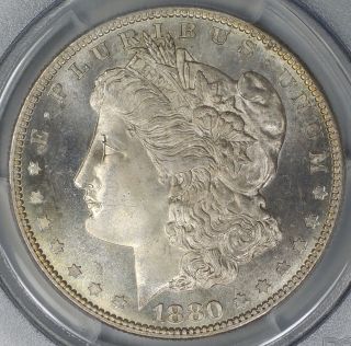 1880 - S Morgan Dollar Pcgs Ms66 photo