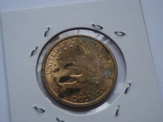 Native American Golden Dollar Sacajawea 2001 P Liberty One Us Dollar Coin photo