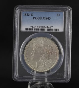 1883 - O Pcgs Ms63 Morgan Dollar - Graded Silver Investment Certified Coin $1 photo