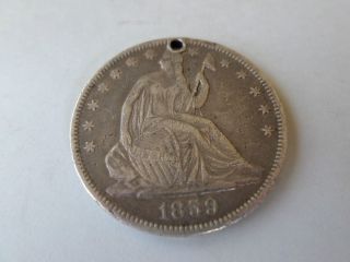 1859 - O Seated Liberty Half Dollar photo