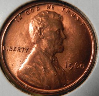 1960 Small Date Lincoln Cent Bu photo
