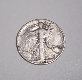 1942 - S Walking Liberty Half Dollar,  Silver photo